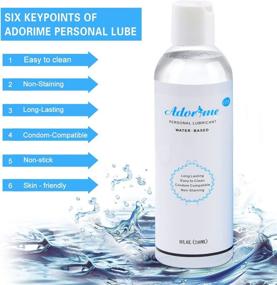 img 2 attached to Adorime'S Water-Based Lubricant: Perfect For Condoms, Toys, And Long-Lasting Comfort