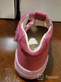 img 5 attached to Girls' Leather Toddler Support 👧 Shoes and Flats for Wobbly Waddlers