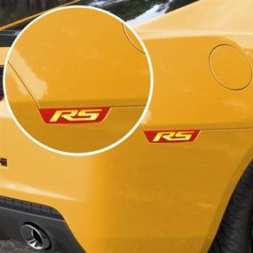 img 3 attached to 🚗 RS Carbon Fiber Vinyl Kit for 2010-2015 Camaro Front & Rear Side Marker - Set of 4 Units