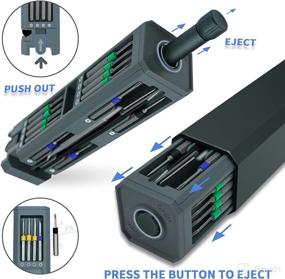 img 1 attached to 🔧 31-in-1 Precision Screwdriver Set - Small Screwdriver Bit Set Repair Tool Kit with 6 Sizes of Phillips and Torx Screwdrivers - Ideal for Eyeglasses, Jewelers, Computers