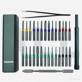 img 2 attached to 🔧 31-in-1 Precision Screwdriver Set - Small Screwdriver Bit Set Repair Tool Kit with 6 Sizes of Phillips and Torx Screwdrivers - Ideal for Eyeglasses, Jewelers, Computers