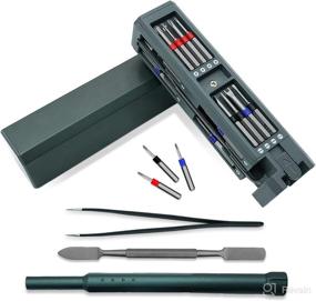 img 4 attached to 🔧 31-in-1 Precision Screwdriver Set - Small Screwdriver Bit Set Repair Tool Kit with 6 Sizes of Phillips and Torx Screwdrivers - Ideal for Eyeglasses, Jewelers, Computers