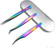 tweezers calibrated stainless extensions application logo