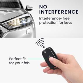 img 2 attached to Kwmobile Key Cover Compatible With VW Skoda Seat - Black/White