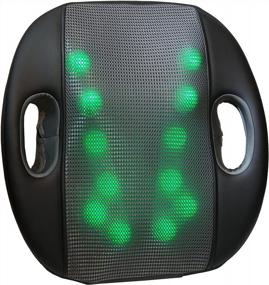 img 3 attached to Relaxation At Your Fingertips: TruMedic InstaShiatsu Seat Back Massager With 12 Massage Heads And Heat