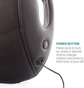 img 2 attached to Relaxation At Your Fingertips: TruMedic InstaShiatsu Seat Back Massager With 12 Massage Heads And Heat