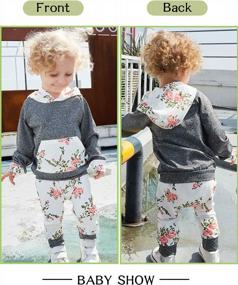 img 2 attached to Cute And Cozy: Toddler And Infant Girl Clothes With Hoodie Tops