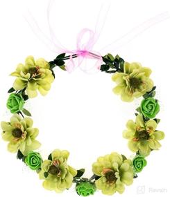 img 1 attached to Adjustable Hair Care - June Bloomy Flower Headband: Enhancing your Hair Accessories Game