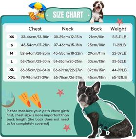 img 3 attached to 🐶 FUAMEY Dog Life Jacket: Adjustable Swimming Suit with Rescue Handle, Reflective Water Safety Preserver for Small Medium Large Dogs