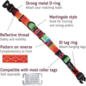 img 3 attached to Reflective No-Pull Training Collar with Pattern Collection - Leashboss Martingale Dog Collar