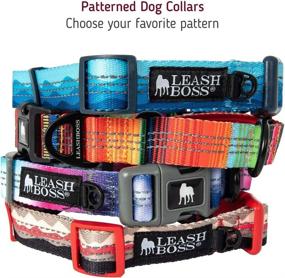 img 1 attached to Reflective No-Pull Training Collar with Pattern Collection - Leashboss Martingale Dog Collar