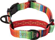 reflective no-pull training collar with pattern collection - leashboss martingale dog collar logo