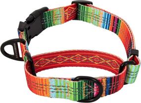 img 4 attached to Reflective No-Pull Training Collar with Pattern Collection - Leashboss Martingale Dog Collar