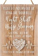 handcrafted 3d string art nurse sleeping sign for door and yard - ideal nurse gift for night shifts and new nurse graduates - 12x8.6 inches by vilight logo