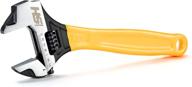 🔧 steelhead 12" wide-mouth adjustable hammerhead wrench: versatile sae & metric jaw measurements, forged heat-treated steel, corrosion-resistant black phosphate finish - usa-based support логотип