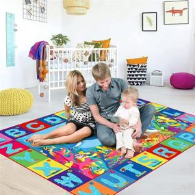 img 3 attached to 👶 JOW Baby Play Mat for Crawling, 0-2 Years Old Boys & Girls, Toddler Baby Gym Activity Mat, Large Size Baby Mat for Floor, Ideal Baby Shower or Birthday Gift