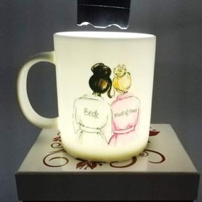 img 1 attached to Maid Of Honor Coffee Mug - Perfect Gift For Your Sister, Best Friend And Bridal Party