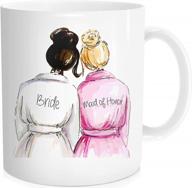 maid of honor coffee mug - perfect gift for your sister, best friend and bridal party logo