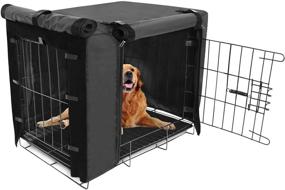 img 4 attached to Durable Double Kennel Covers Universal Dogs