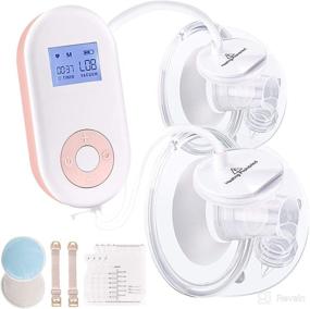 img 4 attached to 🤱 Double Wearable Breast Pump: Portable Electric Breastfeeding Pump with 4 Modes & 9 Levels Milk Extractor + Massage for Moms