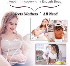 img 2 attached to 🤱 Double Wearable Breast Pump: Portable Electric Breastfeeding Pump with 4 Modes & 9 Levels Milk Extractor + Massage for Moms