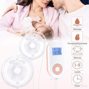 img 3 attached to 🤱 Double Wearable Breast Pump: Portable Electric Breastfeeding Pump with 4 Modes & 9 Levels Milk Extractor + Massage for Moms