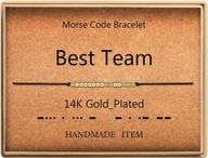 sannyra morse code bracelet 14k gold plated beads on silk cord friendship bracelet gift for her logo