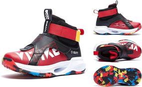img 3 attached to VITUOFLY Basketball Sneakers: Comfortable Girls' Athletic Shoes for Training