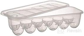 img 1 attached to 🧊 TAVERNIT Refrigerator Storage Bin Pull Out Drawer Organizer - Fridge Container Dispenser