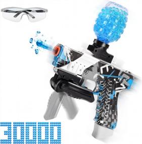 img 4 attached to EAGLESTONE Splatter Water Ball Gun Automatic, Electric Gel Balls E Blaster Pistol Splatter Gel Gun For Kids And Adults W/30000 Ammo, Modular Battery & Goggles, Outdoor Shooting Game For Boys & Girls
