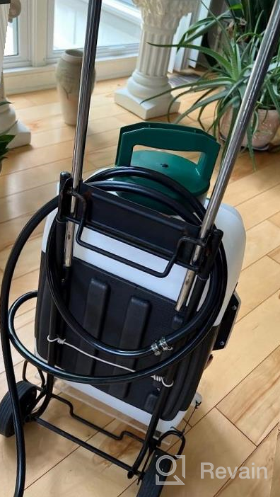 img 1 attached to Effortlessly Maintain Your Garden With KIMO 3 Gallon Electric Backpack Sprayer- 20V Battery Powered With 3 Water Nozzles And 2 Extended Wands review by Ryan Eastman