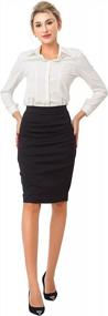 img 1 attached to Marycrafts Women'S Work Office Business Pencil Skirt