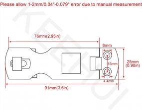 img 3 attached to Two Pieces Of Marine Grade 316 Stainless Steel Heavy Duty Door Hasps With Turning Padlock Eye Mount