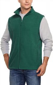 img 4 attached to TSLA Men'S Full Zip Polar Fleece Vest: The Ideal Sleeveless Winter Jacket For Outdoor Enthusiasts