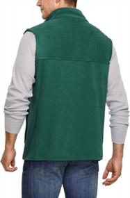 img 3 attached to TSLA Men'S Full Zip Polar Fleece Vest: The Ideal Sleeveless Winter Jacket For Outdoor Enthusiasts