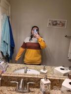 img 1 attached to Stylish And Versatile: Minthunter Women'S Color Block Long Sleeve Top For Any Casual Occasion review by Danielle Padilla