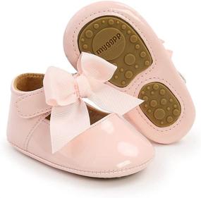 img 1 attached to 👑 Stylish Miamooi Bowknot Princess Moccasins: Lightweight Girls' Flats for Comfort & Fashion