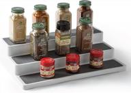 maximize space and get organized with bino's 3-tiered spice rack organizer for your home pantry and kitchen! logo