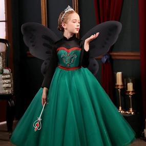 img 3 attached to Dushi Fairy Wings Dress Up Wings Butterfly Fairy Halloween Costume Angel Wings For Kids (22" W X 17.3" L)