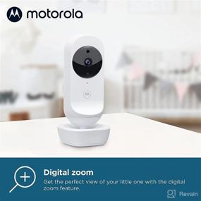 img 1 attached to 👶 Motorola VM34 Video Baby Monitor with Two Cameras - 1000ft Range, Two-Way Audio, 4.3" Split Screen, Night Vision, Room Temp Sensor, Lullabies