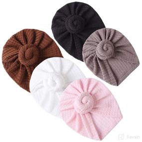 img 4 attached to KIDOCHEESE Turban Newborn Hospital Toddler