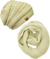 wrapables winter knitted infinity beanie women's accessories ~ scarves & wraps logo