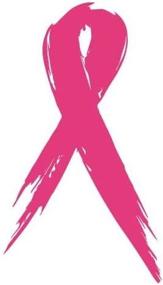 img 4 attached to 🎀 Pink Breast Cancer Awareness Ribbon Vinyl Decal for Car Windows - 5 inch