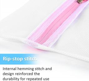 img 2 attached to Gogooda 7Pcs Mesh Laundry Bags: Premium Zipper for Delicates, Travel Storage, Washing, Organizing Clothes, Blouse, Bra, Hosiery, Stockings, Underwear, Lingerie