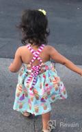 img 1 attached to Toddler Girls Summer Ice Cream Print Princess Dress Strap Backless Dress review by Roberta Carlin