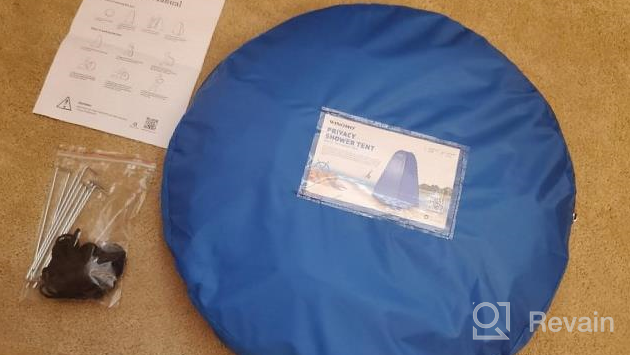 img 1 attached to Portable Privacy Shelter And Changing Room For Camping, Hiking, Beach, And Toiletry Needs - WINOMO Pop-Up Shower Tent With Carry Bag review by Doug Taylor