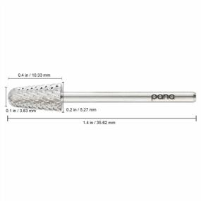 img 3 attached to Efficient And Safe: Pana Carbide Nail Bit Set For Dremel Drill Machine - Coarse And Cone - 3/32" Shank