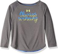 👕 top-notch under armour toddler sleeve t shirt: durable and stylish girls' clothing for active youngsters логотип