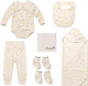 img 4 attached to Natural Goodness For Your Little Bundle - 7 Piece 100% Organic Cotton Layette Set For Newborns By WithOrganic