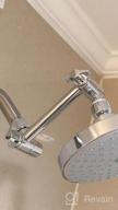 img 1 attached to Upgrade Your Shower Experience With An Adjustable Brass Shower Arm Extender, Height Adjustable For High Rise Or Lower Rainfall Showerheads In Matte Black Finish review by Danny Nedumaran